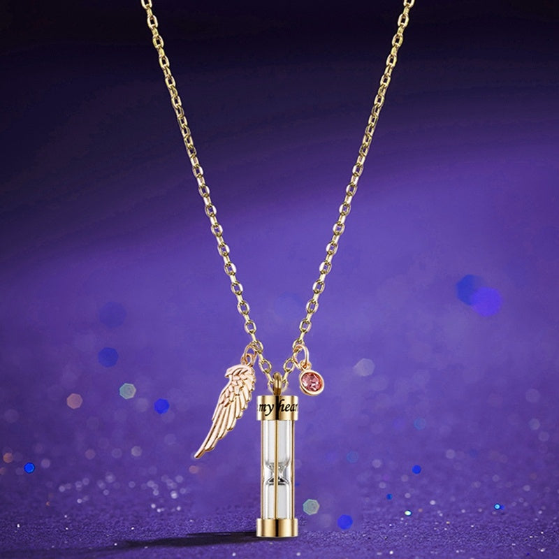 Cremation Necklace Eternal Hourglass Pendant Souvenirs