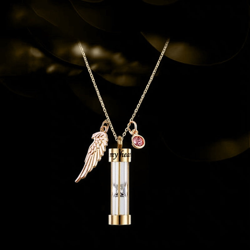 Cremation Necklace Eternal Hourglass Pendant Souvenirs